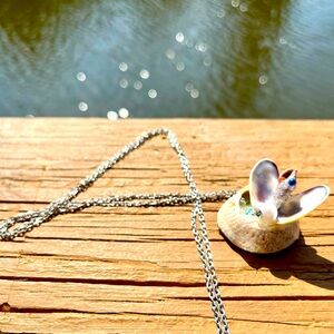 Handcrafted Seashell Butterfly Necklace